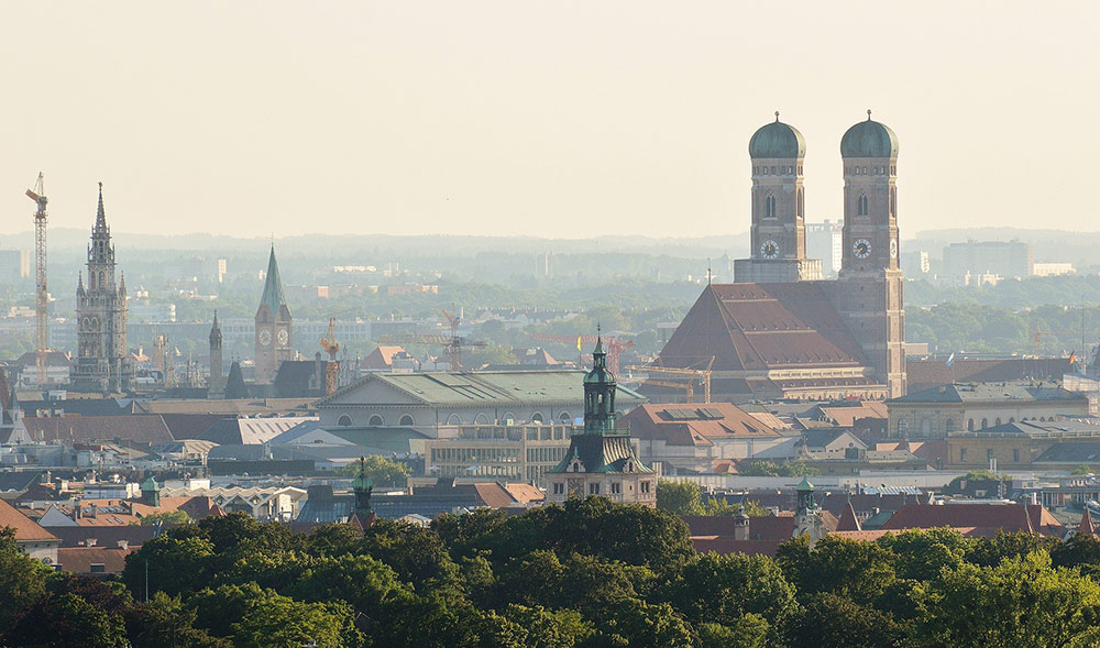 Blick auf die Münchener Frauenkirche